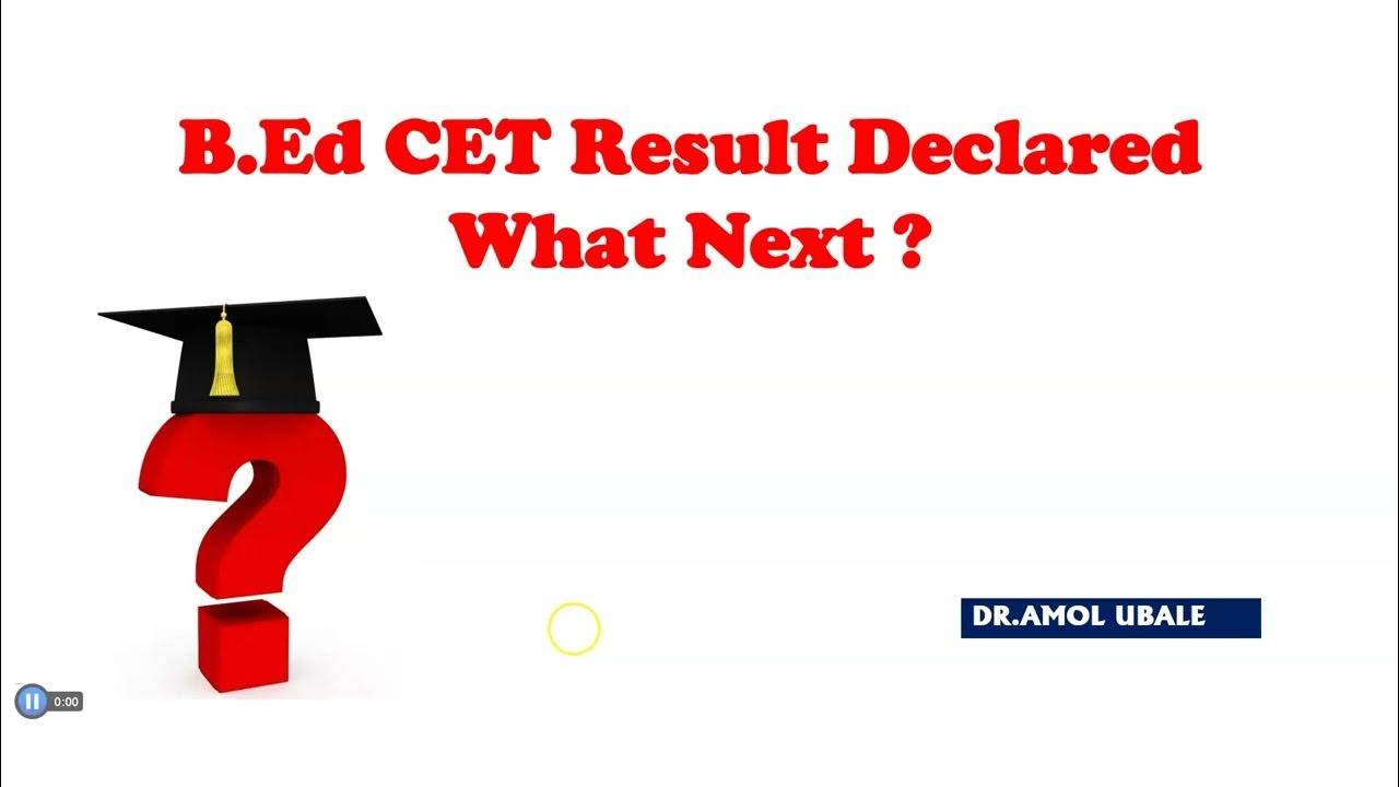 B Ed CET Result Declared What Next YouTube b-ed-cet-result-declared-what-next-youtube