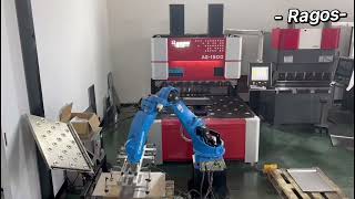 Ragos panel bender ag1500 machine with robotic loader