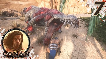 CONAN EXILES (NEW SEASON) - EP07 - Solo Camp Raid! (Gameplay Video)
