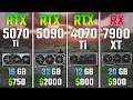 RTX 5070 Ti vs RTX 5090 vs RTX 4070 Ti vs RX 7900 XT | Test in 7 Games