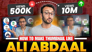 How To Make Thumbnail Like @aliabdaal  | Secret Reveal !