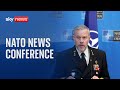 Ukrainian chief of defence joins nato news conference