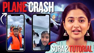 How I Created a Realistic Plane Crash Video Using AI | Viral Sora 2 Tutorial (No Experience Needed!)