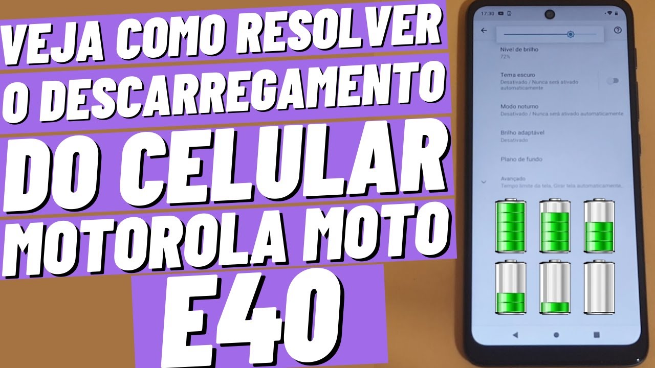 CELULAR MOTOROLA MOTO E40 DESCARREGANDO A BATERIA MUITO RÁPIDO [COMO ...