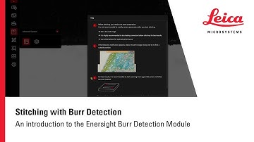 Stitching with Burr Detection: An introduction to the Enersight Burr Detection Module