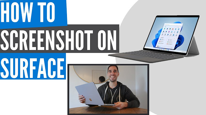 How to take screenshot on microsoft surface pro