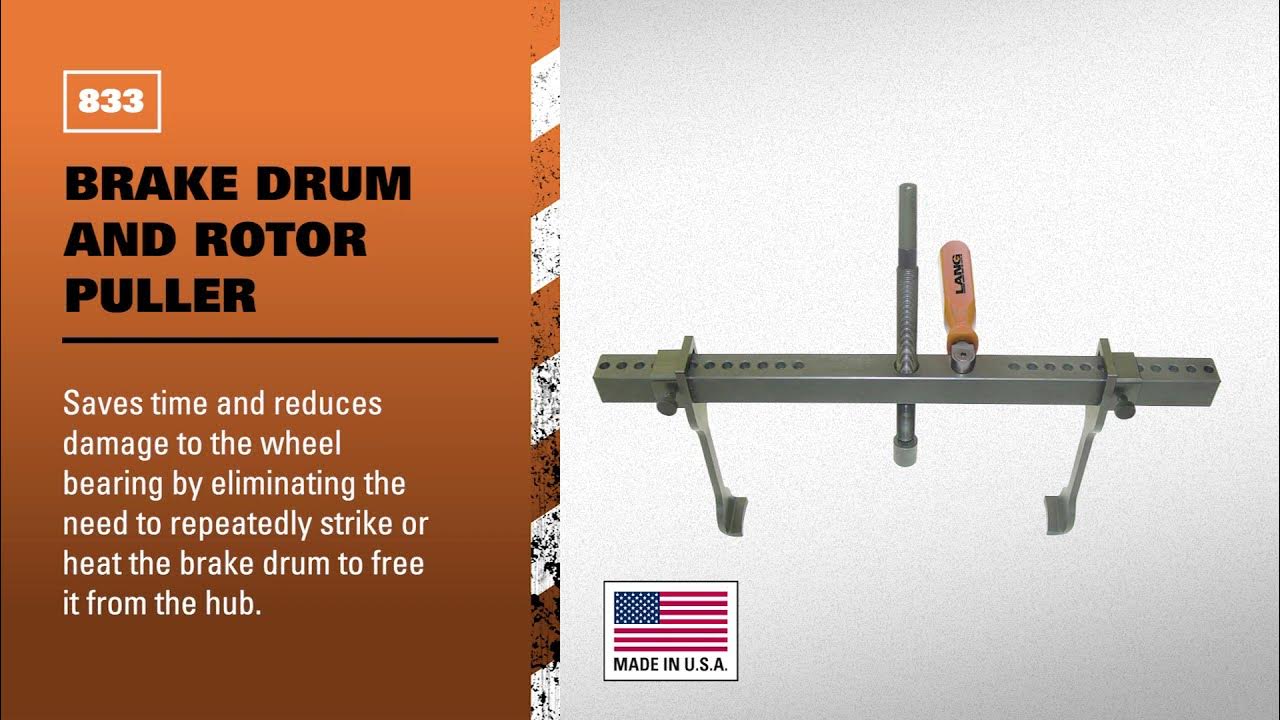 LANG 833 Brake Drum and Rotor Puller YouTube
