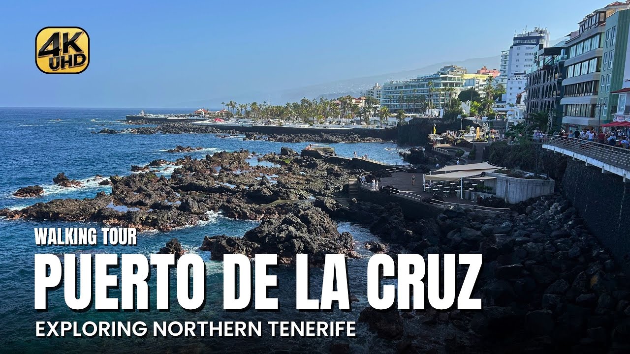 Puerto de la Cruz, Tenerife 🇮🇨 A Beautiful Warm Day By The Atlantic | 4K Walking Tour