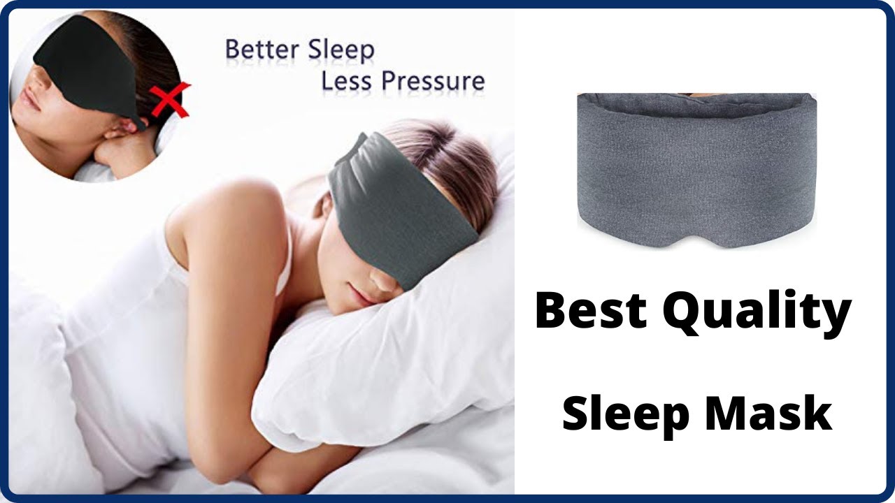 Sysrion Sleep Eye Mask – Ultra Soft Comfortable Sleeping Mask For For Home Sleep Travel Shift Work