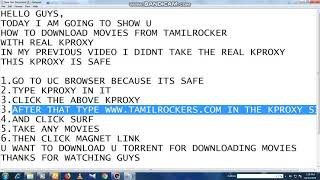 HOW TO DOWNLOAD MOVIES FROM TAMILROCKERS IN THE SAFEST WAY | BIDUL TECH