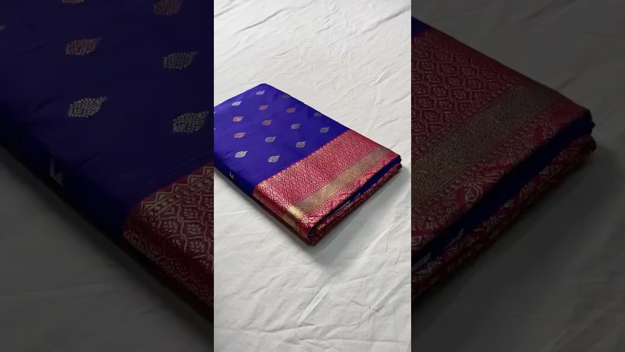 Semi Kanchipuram Temple Weaving Border Saree