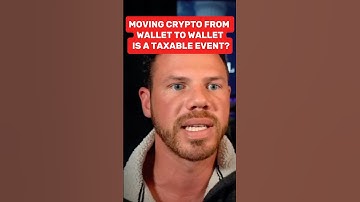 Moving Crypto Wallet to Wallet is a Taxable Event