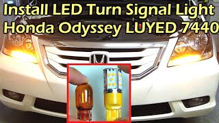 Install LED Turn Signal Light Honda Odyssey 7440 Bulb