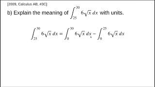 AP Calculus AB - 2009: #3C