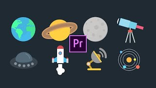 Space Icons Pack Motion Graphics Templates