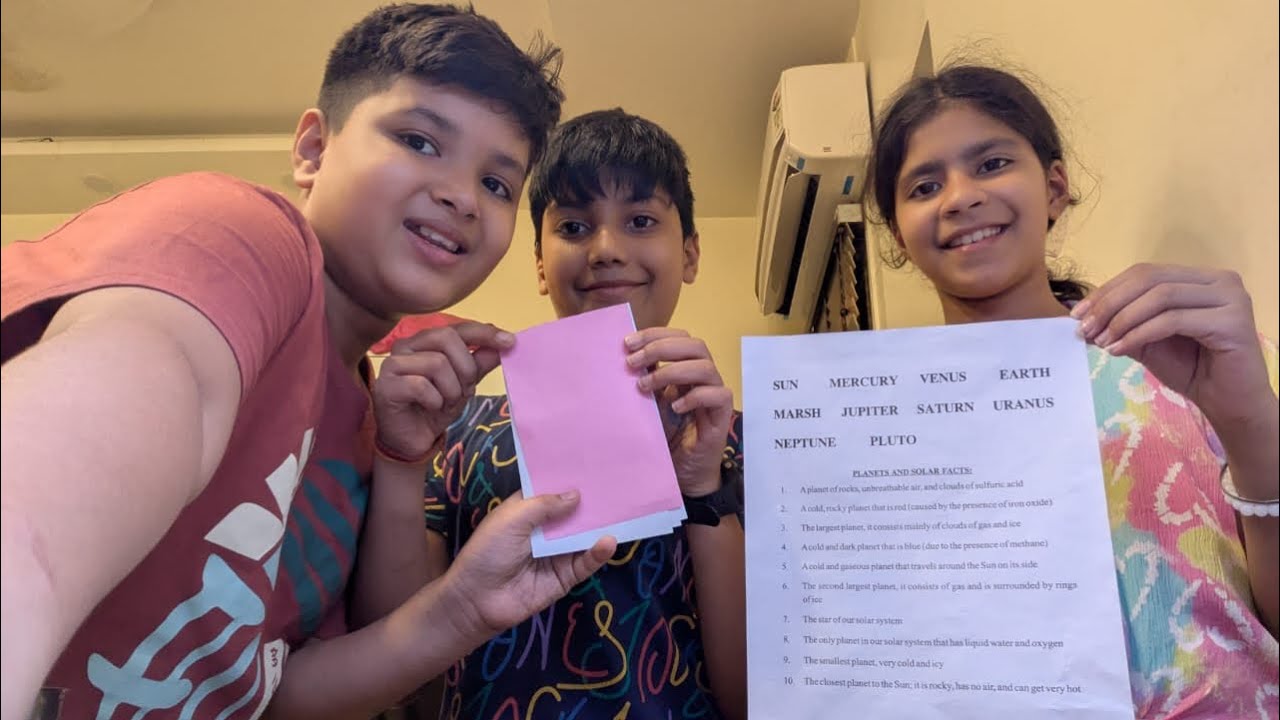 #6 planets flash card  DIY