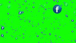 Facebook Logo Flying | 4K Green Screen Background Video | Free Download