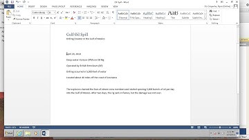 Learn more on Paragraph Spacing, Headings, Aligning Text, & NoN-Printing Characters
