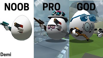 NOOB vs PRO vs GOD || Shellshockers.io Challenge || Demi
