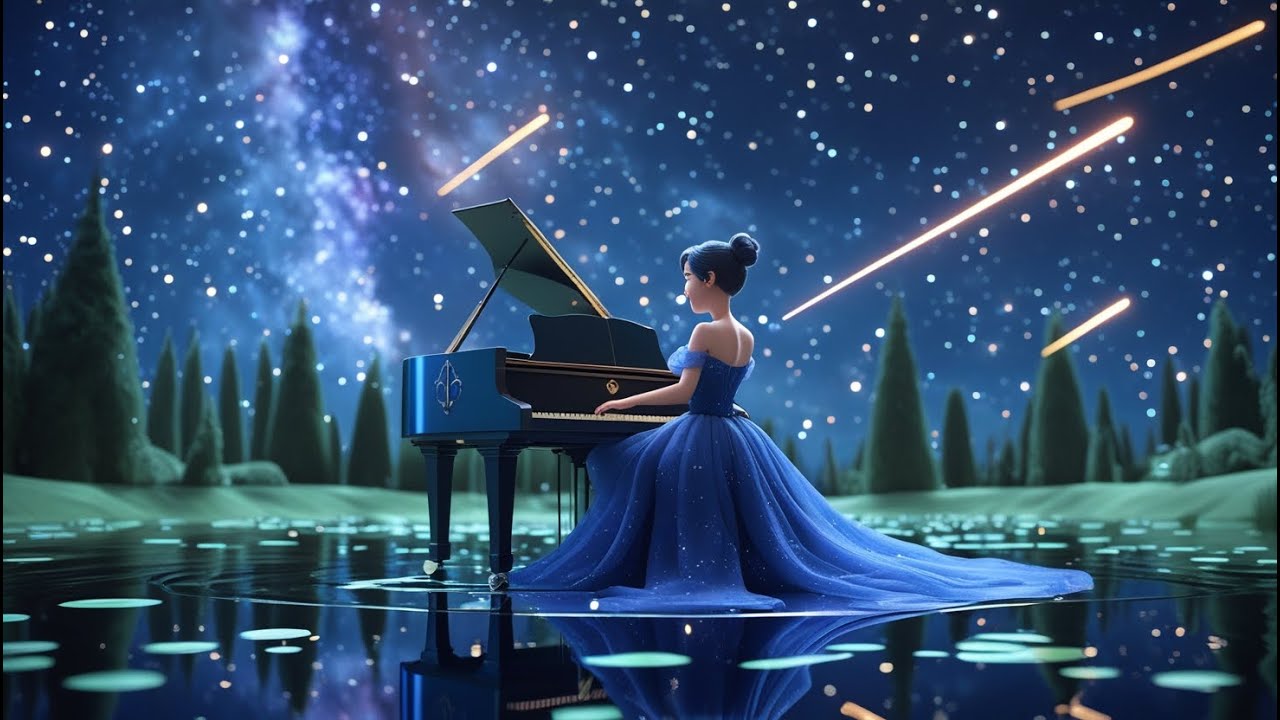 🌌🎹 Veil of Starlight – Piano Beneath a Celestial Sky