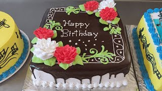 Square chocolate cake decorating ideas | Torta cuadrada con chocolate y flores