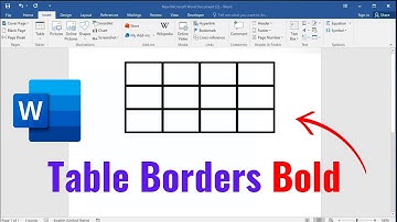 How to make Table Borders Bold in Microsoft Word | how to increase the table border thickness