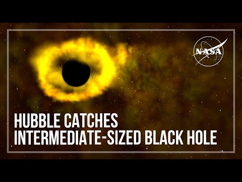 Hubble Catches Intermediate-Sized Black Hole