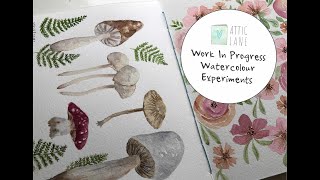 Work in progress - Watercolour Experiments!