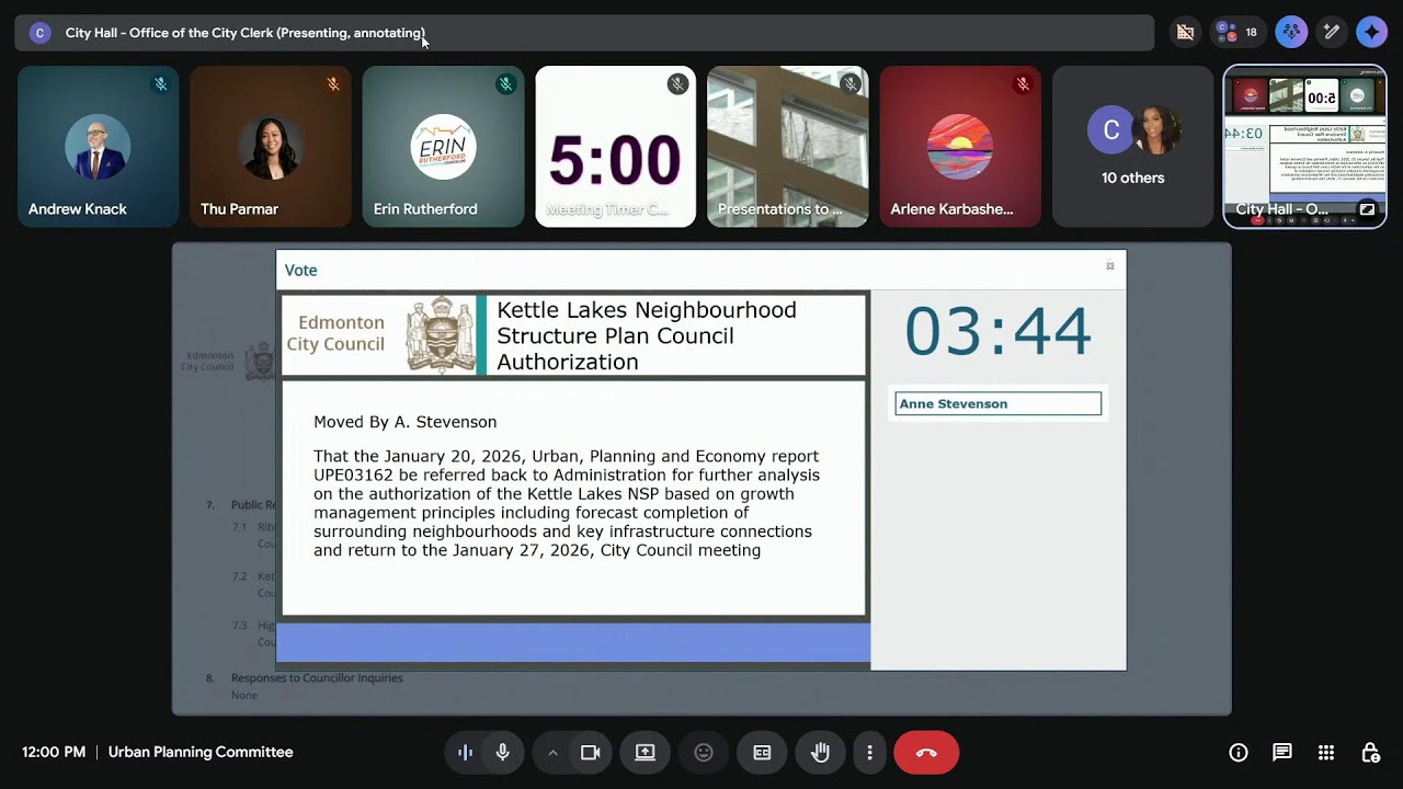 January 20, 2026 - Urban Planning Committee