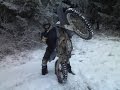 Extreme motorcycle ride on ice - Powered by Monster Garage