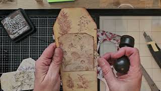 Crafting 'A Tag with no Name' 🐴 | Shabby Chic Junk Journal Ephemera (No Talking Process)