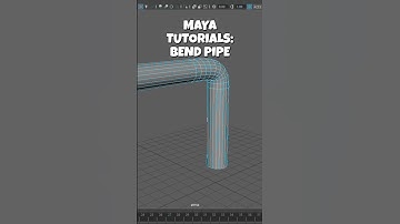 Maya Tutorial: How to make bend pipe #3dmodeling #3dtutorials #maya #mayatutorial #3d