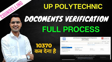 up polytechnic document verification 2022/up polytechnic admission fee payment by raceva academy