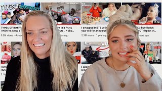 Reacting to my MOST POPULAR videos with my mum.. *I hate this*