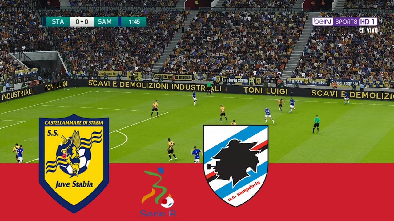 Juve Stabia vs Sampdoria – Serie B 25/26  | Simulazione PES 2021