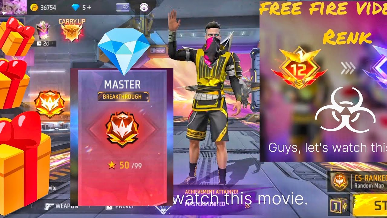 Free Fire 😎 Rank push Video CS Ranked | finally CS ranked master 💪🔥 😭 ...