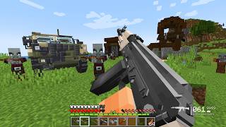 I DESTROYED the PILLAGERS  OUTPOST with MODERN Weapons!💣🔫🔥
