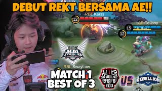 DEBUT REKT NI BOSS!! ASLI GAMEPLAY REKT SEREM BANGET EUYY!!! MATCH 1 AE VS RBL