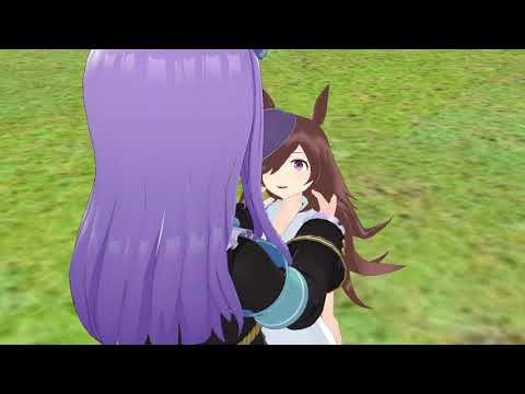 【MMDウマ娘】マックイーンにもみもみされるライス