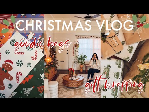 CHRISTMAS THINGS | Holiday goodie bags, gift wrapping, holiday and Christmas ideas, vlogmas