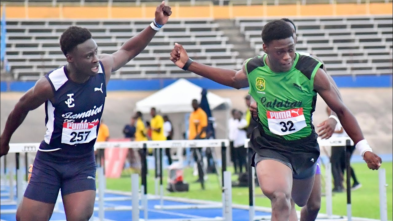 Shaquane Gordon of Calabar High ran 13.32s in 110mH  