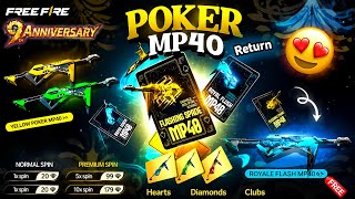 Poker MP40 Return Confirmed Date | When Will Poker MP40 Return | Free Fire New Event | FF New Event