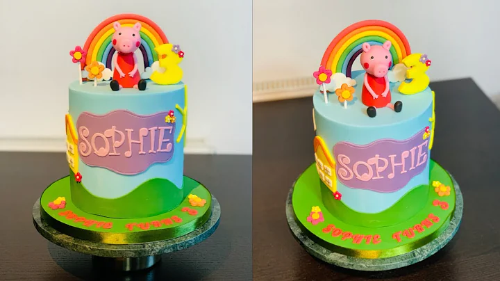 Comment faire un gâteau Peppa Pig en couleur: Guide étape par étape