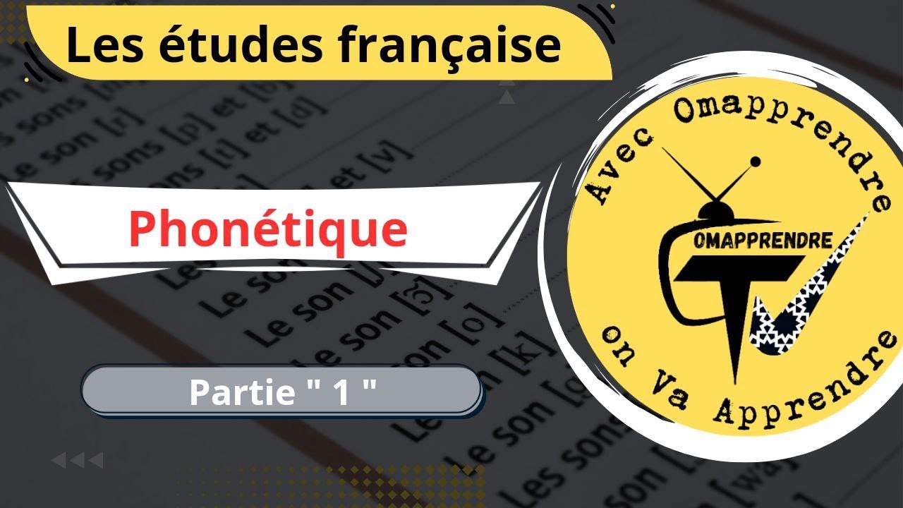 Études françaises - Phonétique 