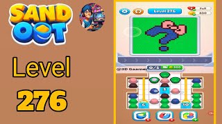 Sand out color puzzle level  276 solution and walkthrough 