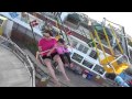 Makayla and Nonnie on the Big Swings in Ocean City, NJ