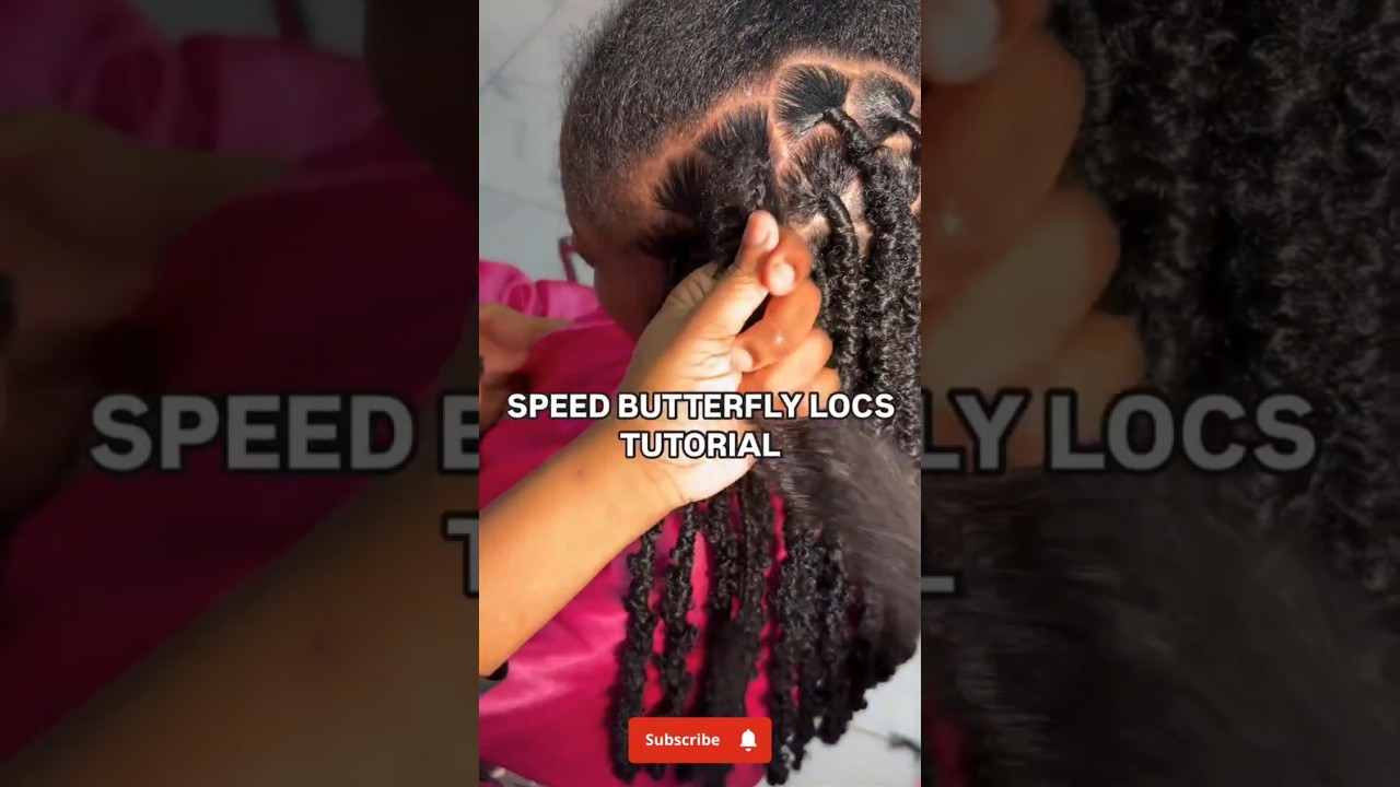 🦋LOCSTUTORIAL#butterflylocs #hairstyle #short #locstutorials #locstyles #diy #hairtutorials #newhair