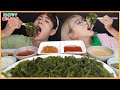 SUB)뽀드득!!미친식감!ASMR계의 레전드 바다포도 먹방🍇💚!! 특제소스 6종!! sea grapes mukbang