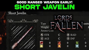 Hidden Ranged Weapon EARLY in Lords of the Fallen | SHORT JAVELIN Location Guide | Weapon Showcase
