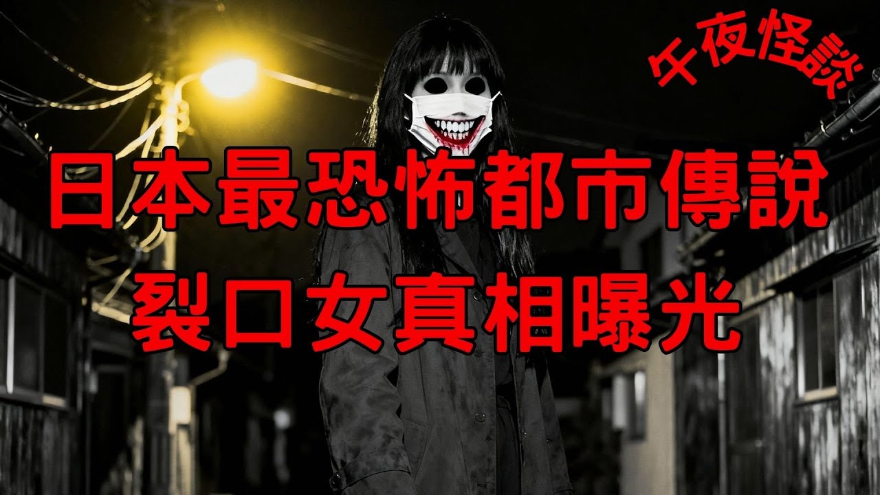 【訓住教聽 】裂口女真相曝光！日本最恐怖都市傳說背後的禁忌故事